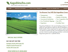 Tablet Screenshot of kagoshimatea.com